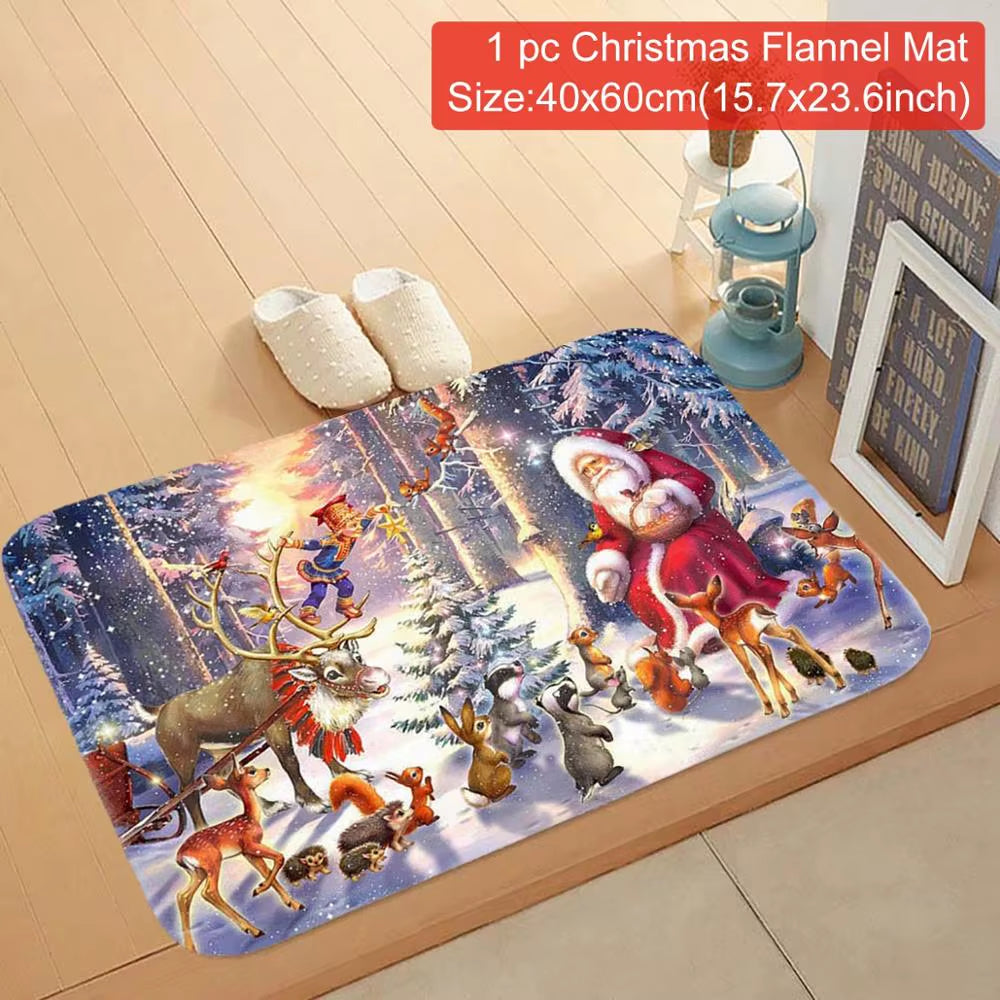 2024 Merry Christmas Decoration for Home Christmas Carpet Xmas Decor Navidad Natal 2024 Christmas Ornament New Year 2025 Gifts