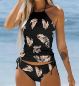 Print Halter Fashion Beach Bikini