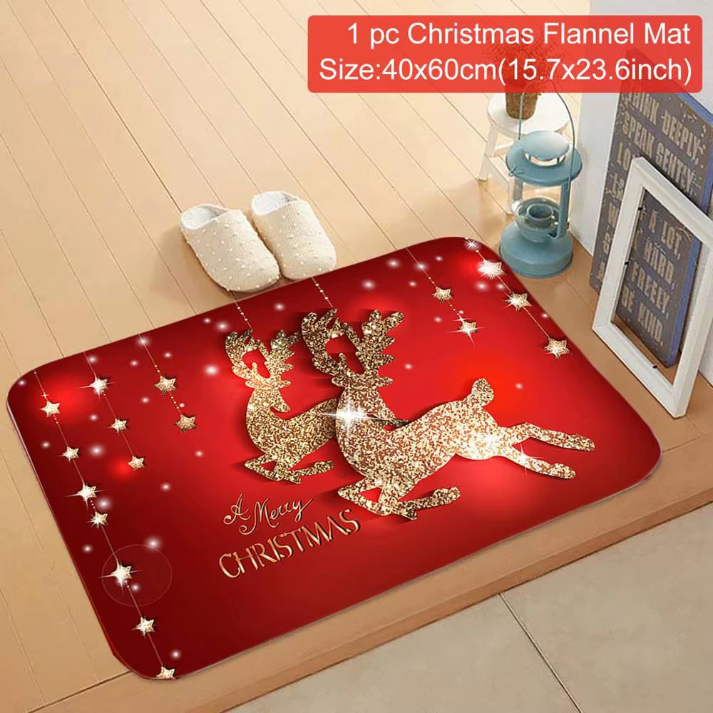 2024 Merry Christmas Decoration for Home Christmas Carpet Xmas Decor Navidad Natal 2024 Christmas Ornament New Year 2025 Gifts